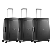 Samsonite S'Cure Spinner 69cm Black Triple Kofferset