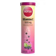 3x Roter Vitamine C 1000 mg Appel- Zwarte Bes 15 bruistabletten