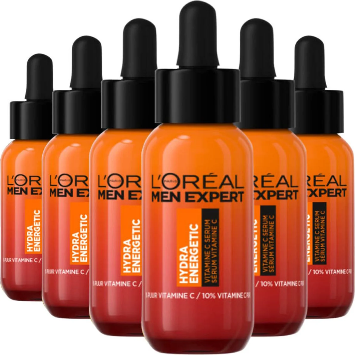 6x L'Oréal Men Expert Hydra Energetic Vitamin C Serum 30 ml