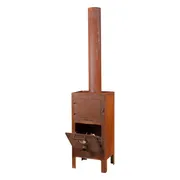Weltevree | Outdooroven | Pizza Oven, Buitenhaard, BBQ & Grill | Buitenkachel, Houtoven | Incl Pizzasteen, Grillrooster en Kachelpijp 1m | Buitenkeuken | Cortenstaal