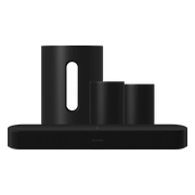 Sonos Beam Gen 2 Zwart + 2x Era 100 Zwart + Sub Mini Zwart