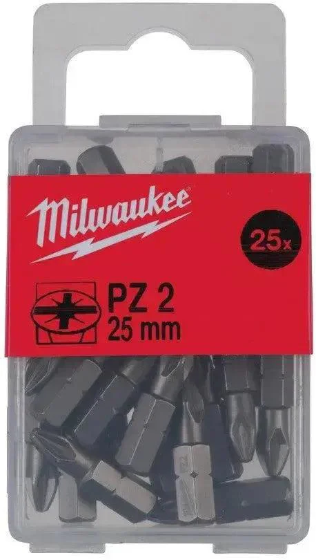 Milwaukee Schroefbits PZ 2 x 25 mm - VE=25 - 4932399590