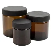 Blockland Zalfpot Glas Bruin + Dop 30ml