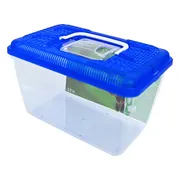 Penn Plax Fauna Box met Blauwe Deksel 3,8 liter