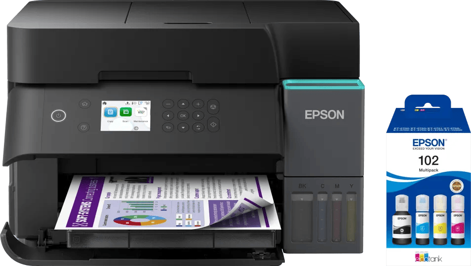 Epson EcoTank ET-3950 + 1 set extra inktflesjes