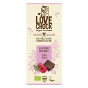 Lovechock Date Chocolate Raspberry Rosemary 70GR