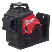 Milwaukee M12 3PL-0C Accu Kruislijnlaser 3x360° Groen 12V Basic Body in koffer - 4933478103