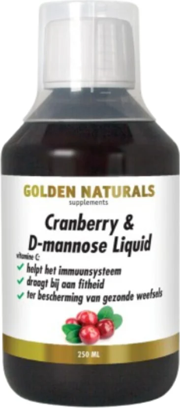 2x Golden Naturals Cranberry & D-mannose Liquid 250 ml