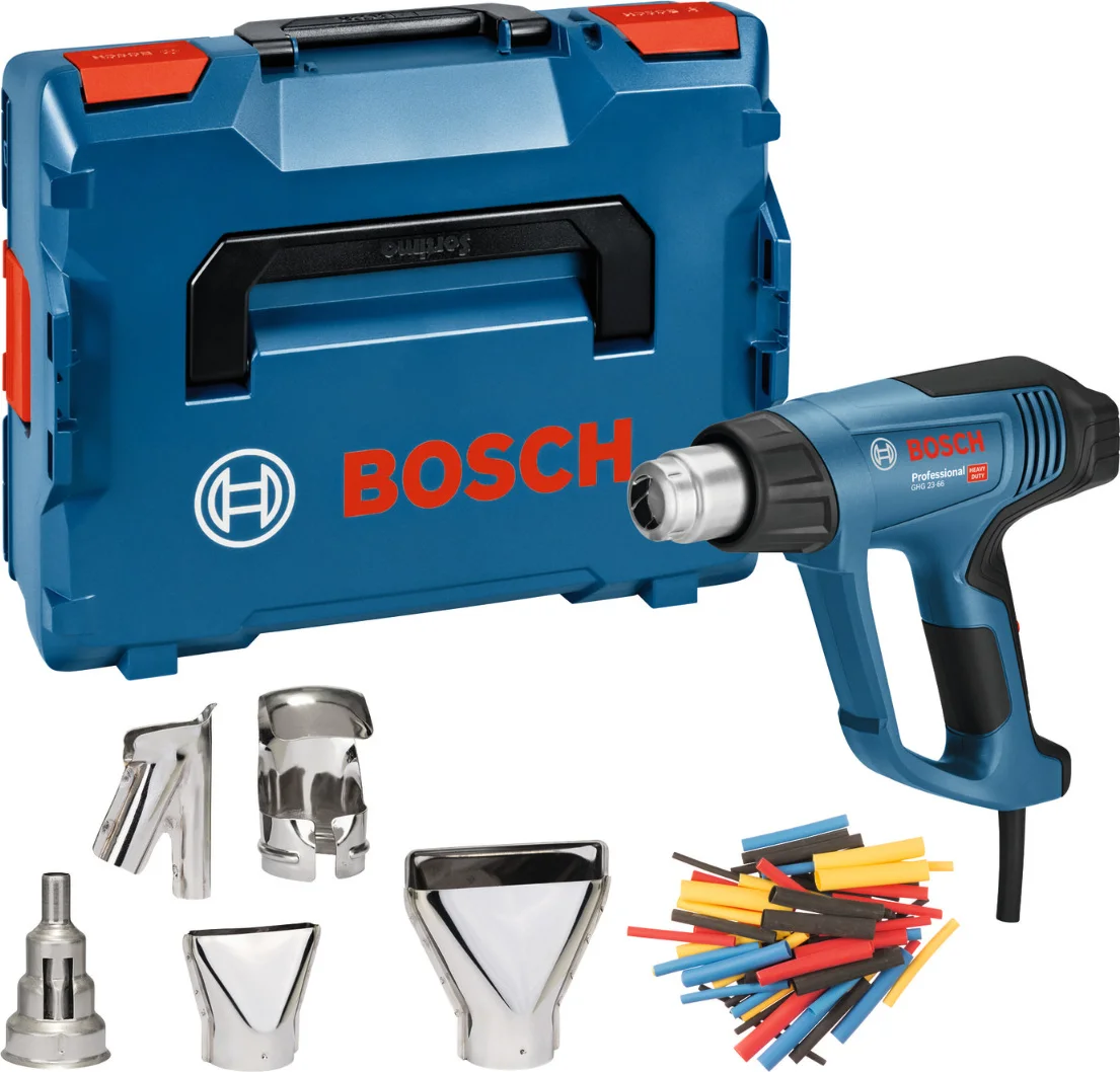 Bosch Professional GHG 23-66 Heteluchtpistool met accessoireset 2300W in L-Boxx - 06012A6303