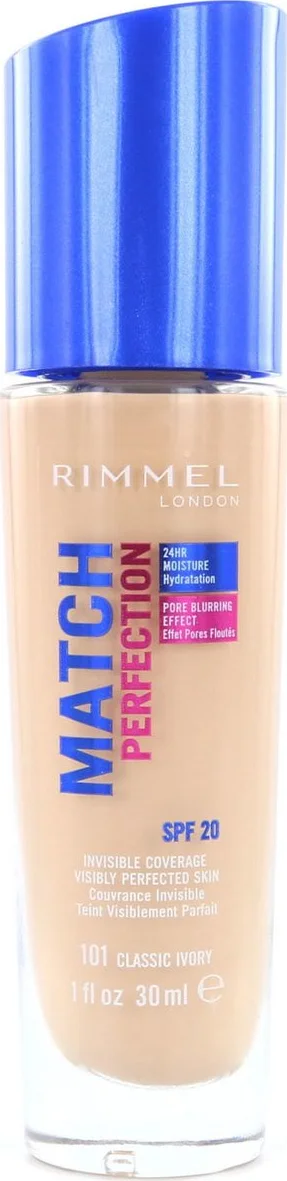 Rimmel Match Perfection Foundation - 101 Classic Ivory
