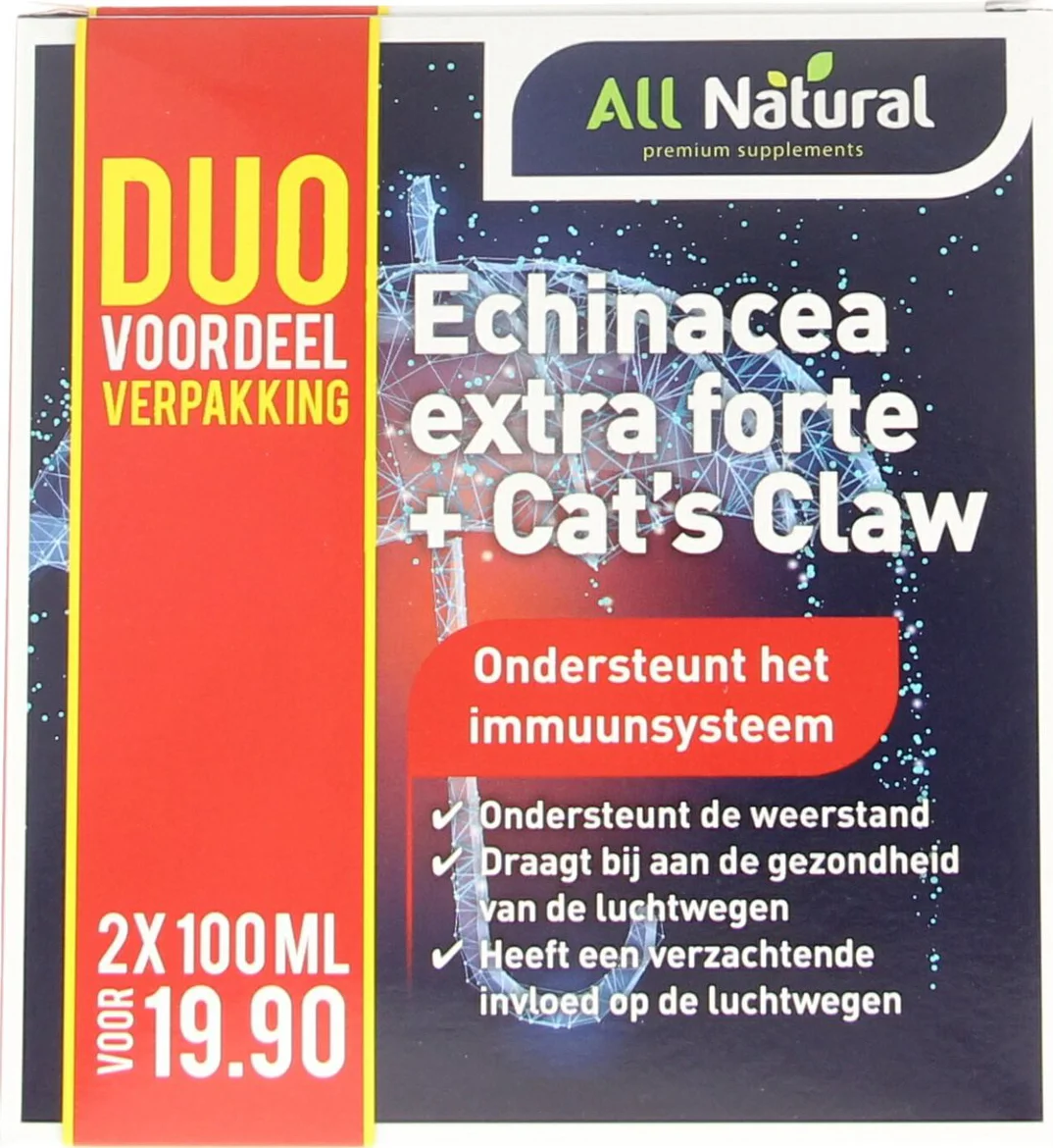 All Natural Echinacea Extra Forte & Cats Claw Duoset 200ML