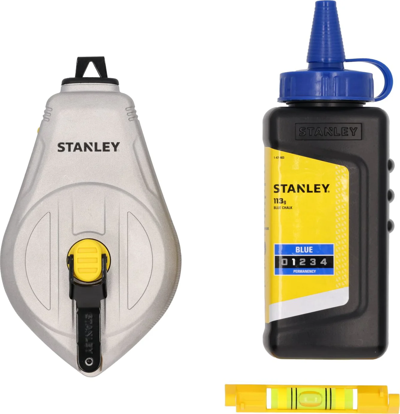 Stanley STHT47111-0 Slaglijnmolenkit (1:1 alu + blauw + waterpas)