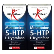 2x Lucovitaal Melatonine 5-HTP L-Tryptofaan 30 tabletten