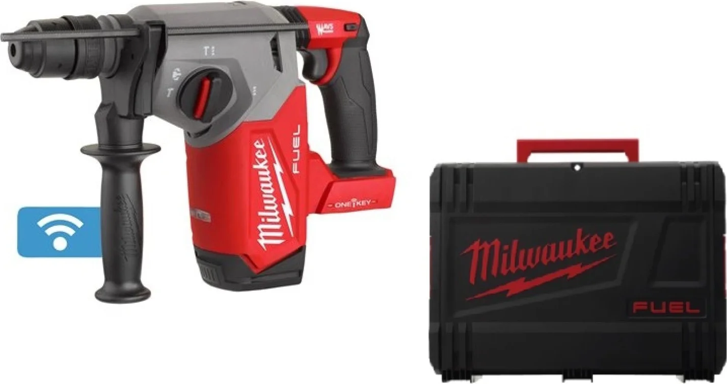 Milwaukee M18 FUEL™ ONEFHX-0X ONE-KEY™ Accu combihamer SDS-Plus 2,5J + snelwisselboorkop 18V Basic Body in HD-Box - 4933478503