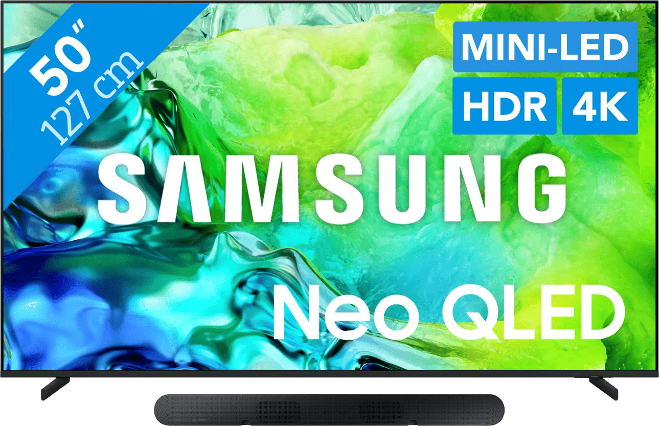 Samsung Neo QLED 50" QN80H (2026) + Samsung HW-S60D Zwart (2024)