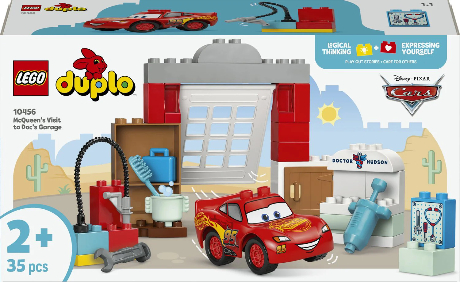 LEGO DUPLO McQueens bezoek aan Docs garage 10456