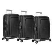 Samsonite S'Cure Spinner 55cm Black Triple Kofferset
