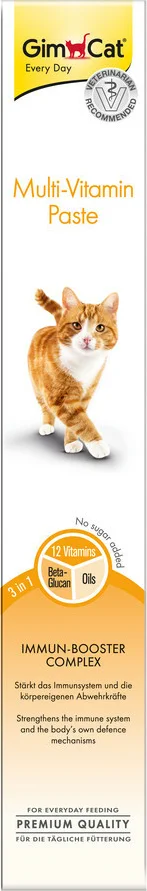 5x GimCat Multi-vitaminepasta 100 gr