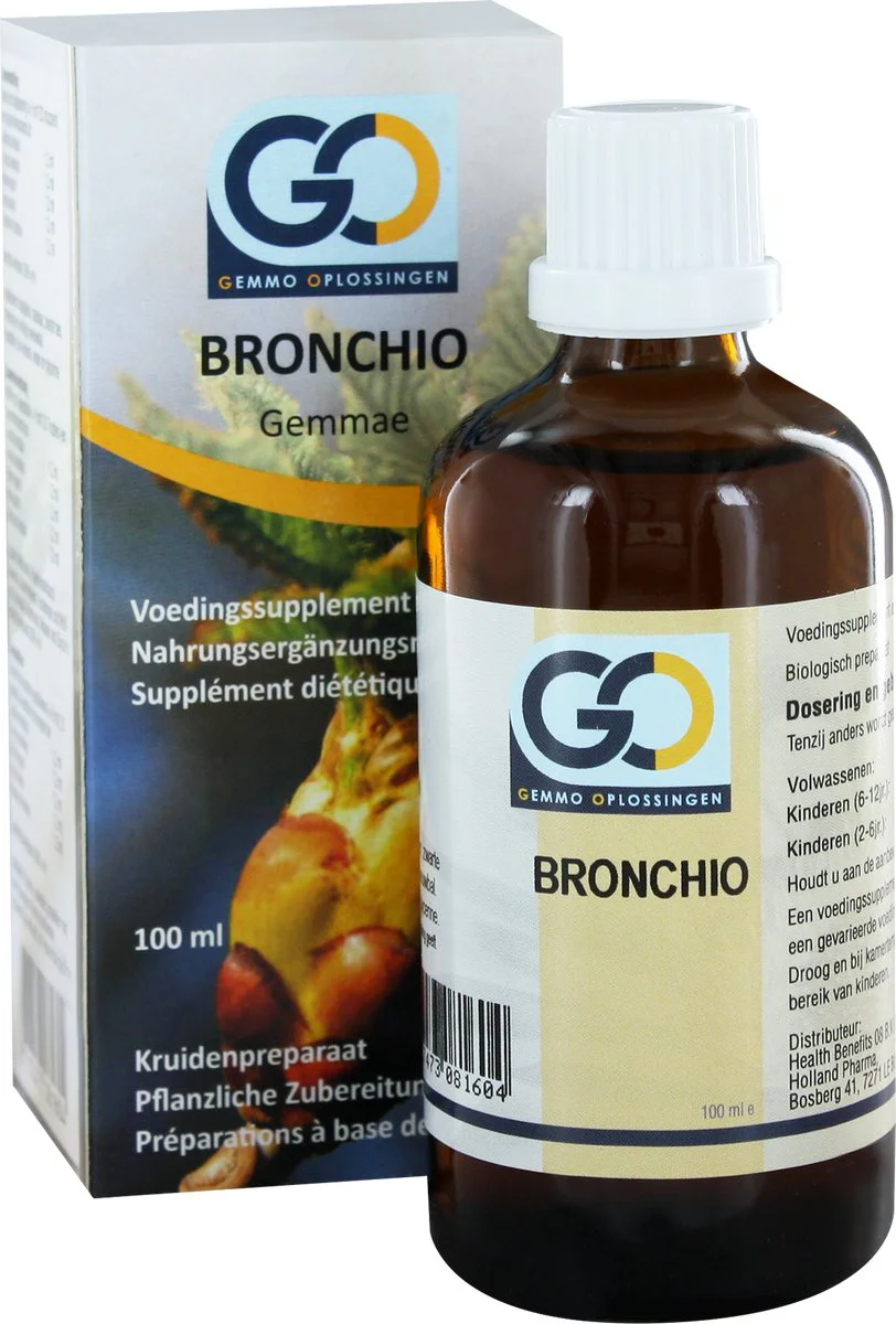 GO Gemmo Oplossingen Bronchio Bio Tinctuur 100ML