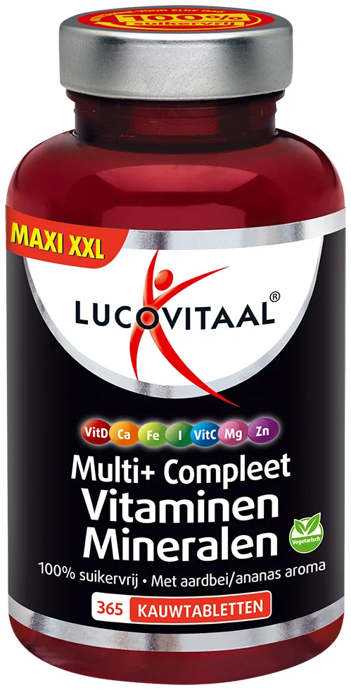 Lucovitaal Multi+ Compleet Vitaminen & Mineralen 365 kauwtabletten