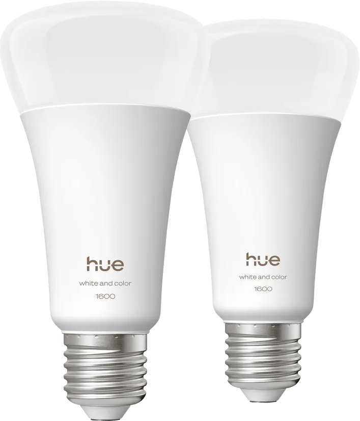 Philips Hue A67 White and Color 1600lm E27 Duo Pack