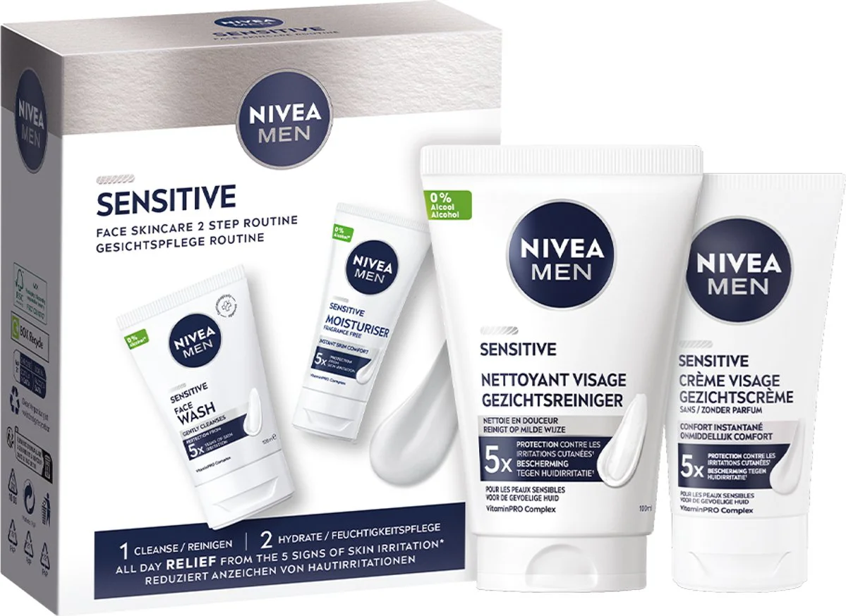 NIVEA Men Geschenkset Senstive Face Skincare 1 set