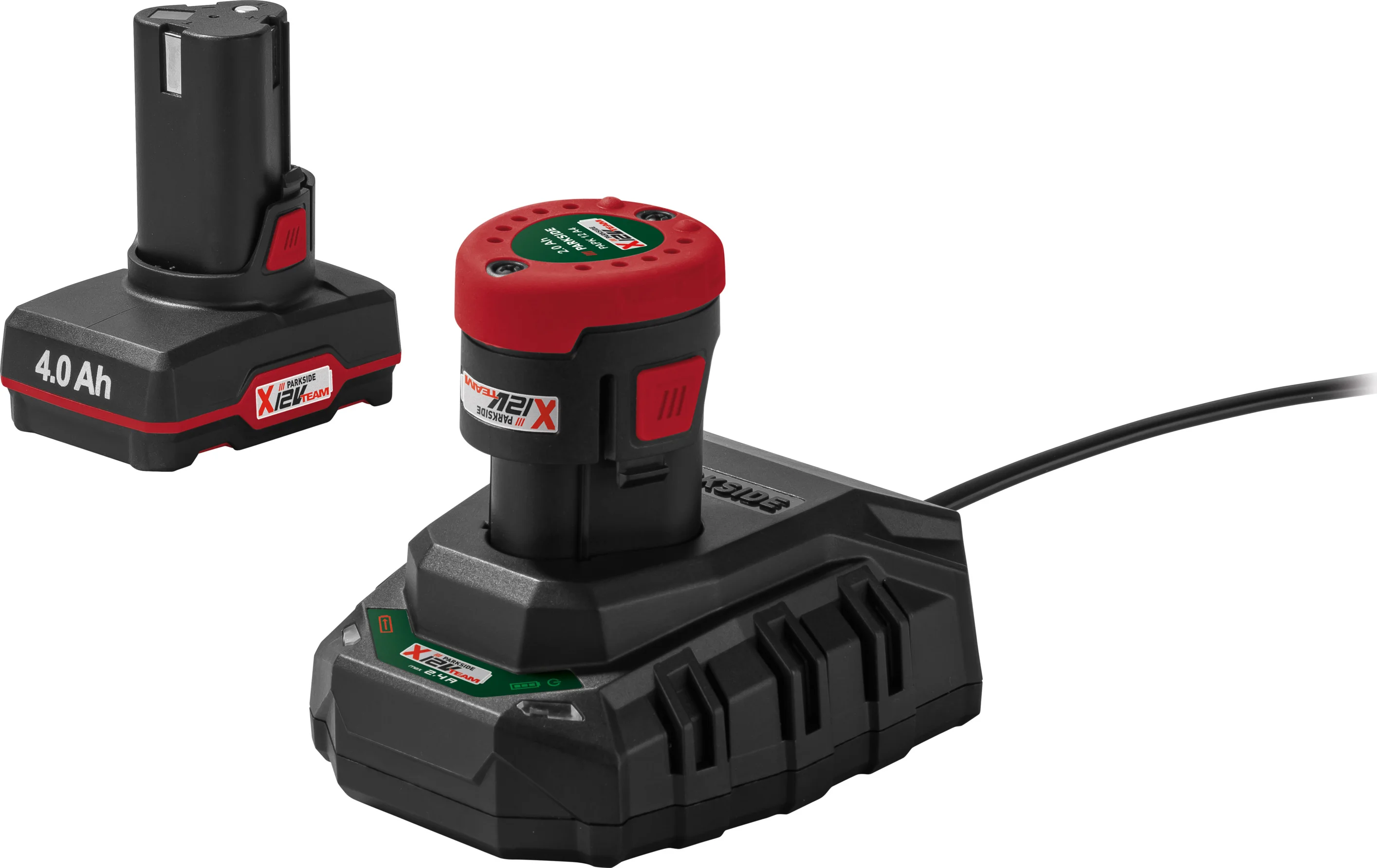 PARKSIDE Accu 12 V - 2 Ah en 4 Ah en acculader 2,4 A