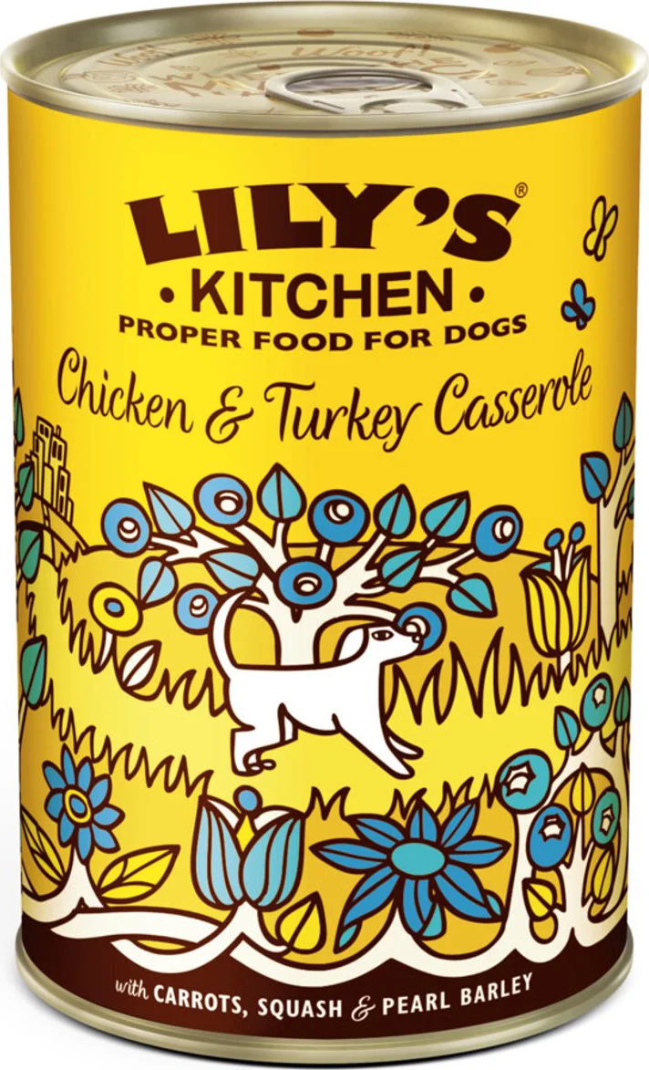 Lily's Kitchen Hondenvoer Nat Casserole Kip & Kalkoen 400 gr