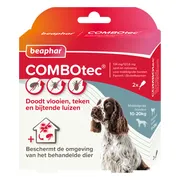 Beaphar Combotec Anti Vlooien en Teken Druppels Hond 10-20 kg 2 pipetten