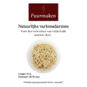 Puurmaken natuurlijke varkensdarmen 15 meter 28/30mm| darmen | varken | worst maken