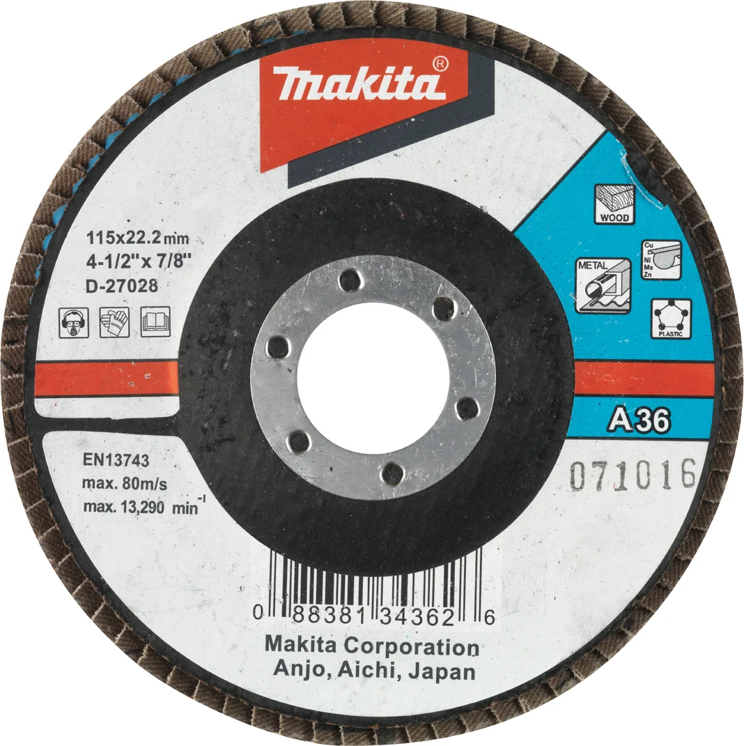 Makita D-27028 Lamellenschuurschijf A36 | 115mm