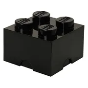 LEGO Opbergsteen met 4 noppen - zwart