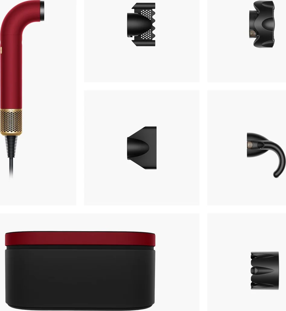 Dyson Supersonic r Straight + Wavy Red Velvet
