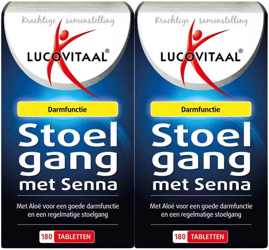 2x Lucovitaal Stoelgang met Senna 180 tabletten