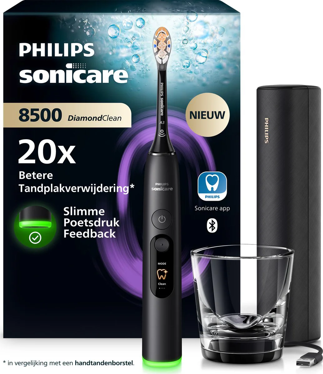 Philips Sonicare Series 8500 HX8513/12 Zwart