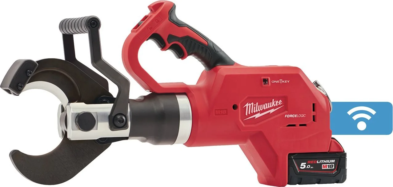 Milwaukee M18 HCC75-502C FORCE LOGIC™ Accu hydraulische ondergrondse kabelkniptang 18V 5.0Ah in koffer - 4933459269