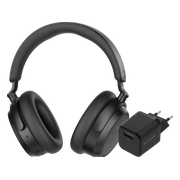 Sennheiser Accentum Plus Zwart + BlueBuilt Quick Charge Oplader met Usb A Poort 18W Zwart