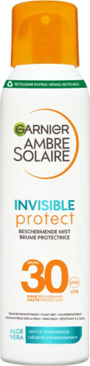 3x Garnier Ambre Solaire Invisible Protect Mist SPF 30 150 ml
