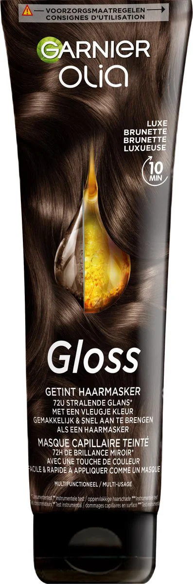 Garnier Olia Gloss Getint Haarmasker Luxe Brunette 150ML