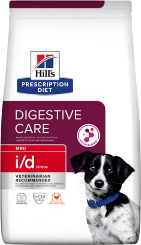 Hill's Prescription Diet i/d Stress Mini Digestive Care Hondenvoer Droog Kip 1 kg