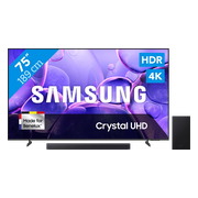 Samsung 75" Crystal UHD U8070F (2025) + Samsung HW-B450F Zwart