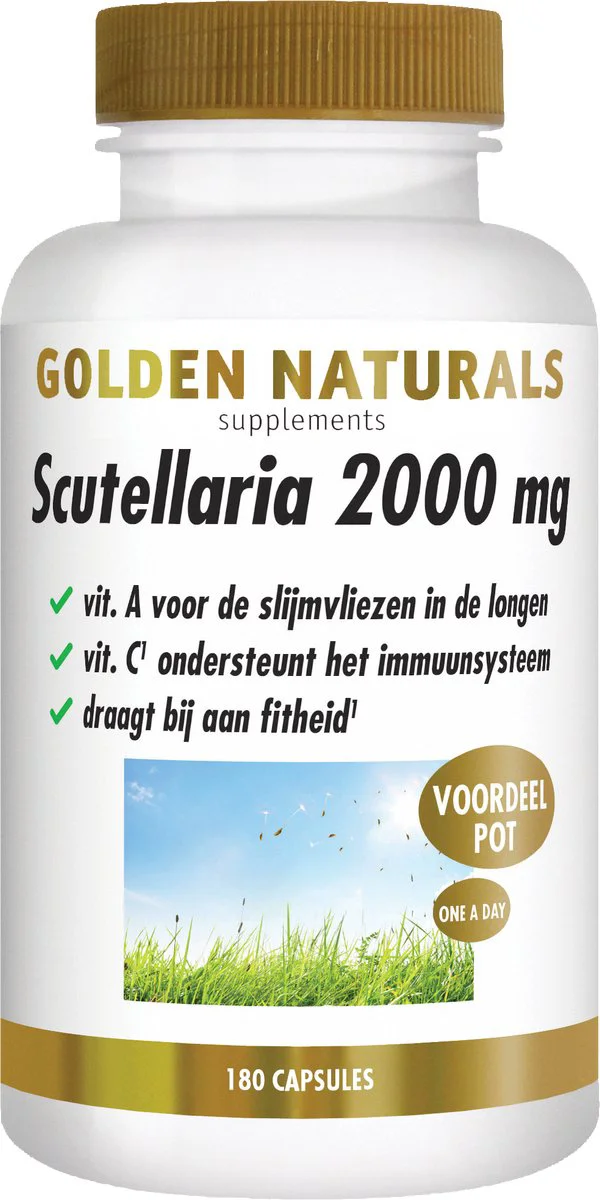 Golden Naturals Scutellaria 2000mg 180 vegacapsules