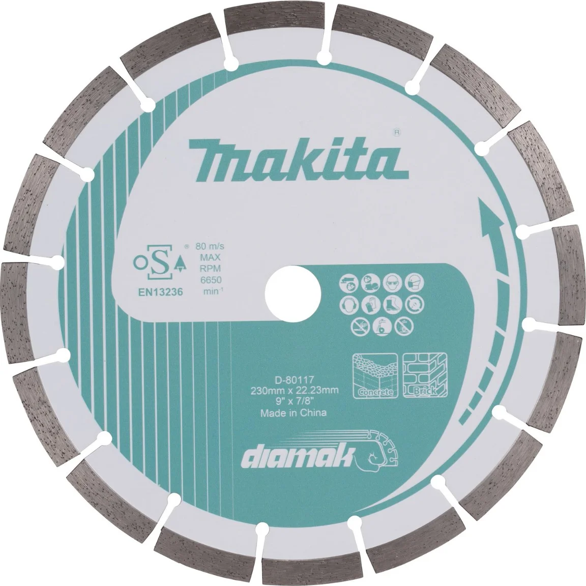 Makita D-80117 Diamantschijf segment 230mm
