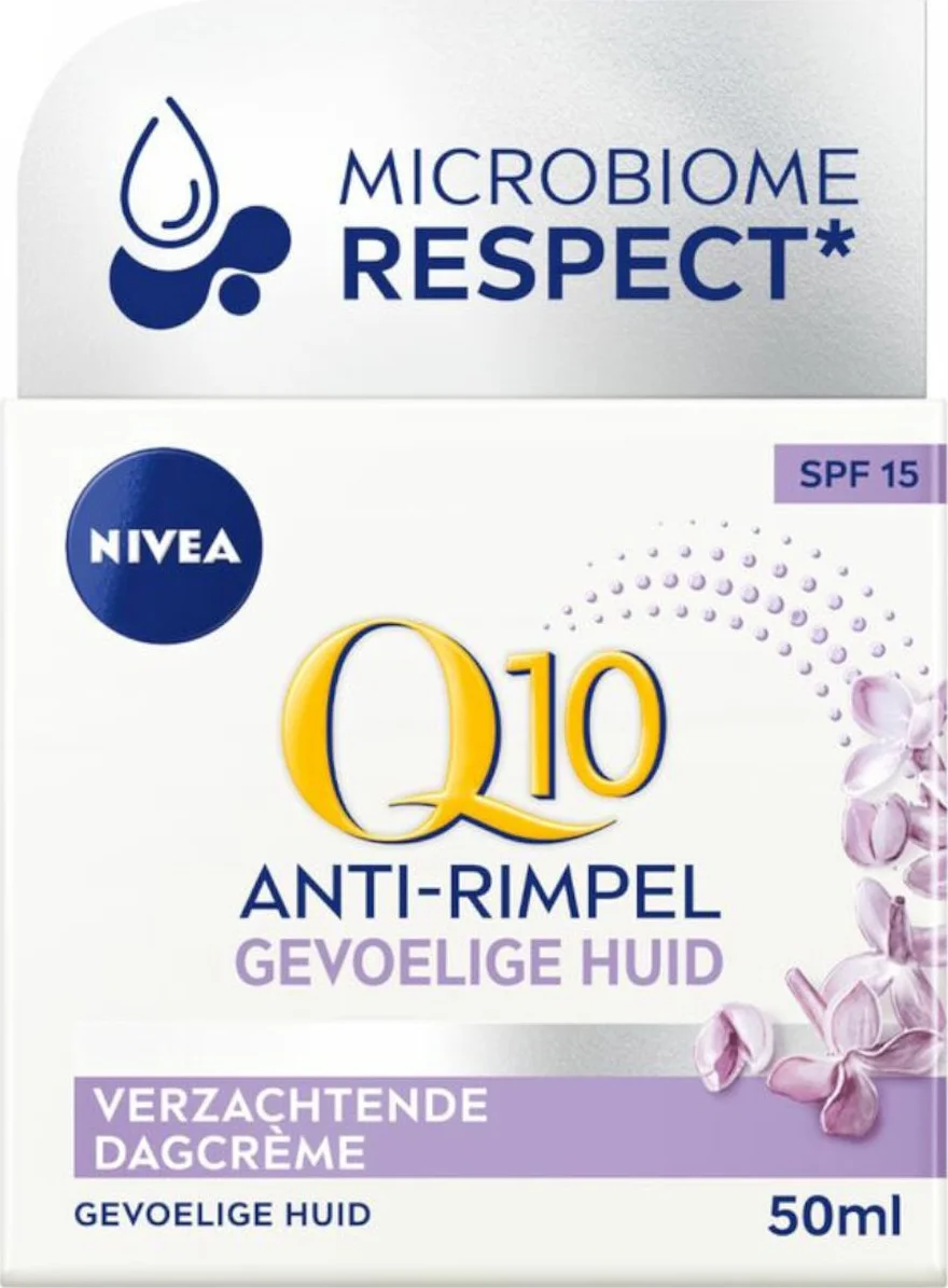 3x NIVEA Q10 Dagcrème Anti-Rimpel Gevoelige Huid SPF 15 50 ml