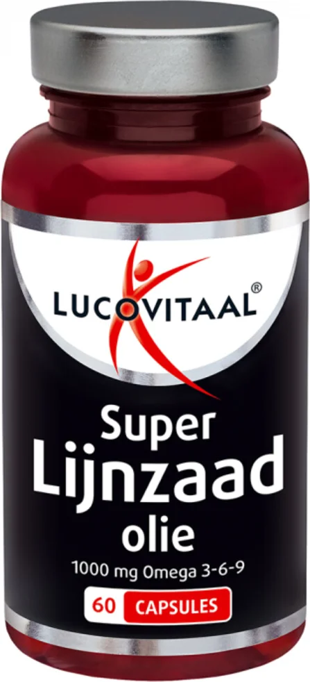 3x Lucovitaal Super Lijnzaad Olie 1000 mg Omega 3-6-9 60 capsules