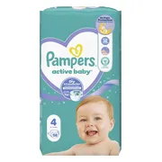 2x Pampers Active Baby Luiers Maat 4 (9-14 kg) 58 stuks