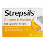 Strepsils Citroen & Honing Zuigtabletten 24ST