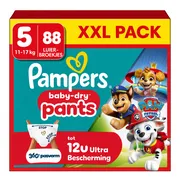 4x Pampers Baby Dry Luierbroekjes Paw Patrol Maat 5 (11-17kg) 22 stuks