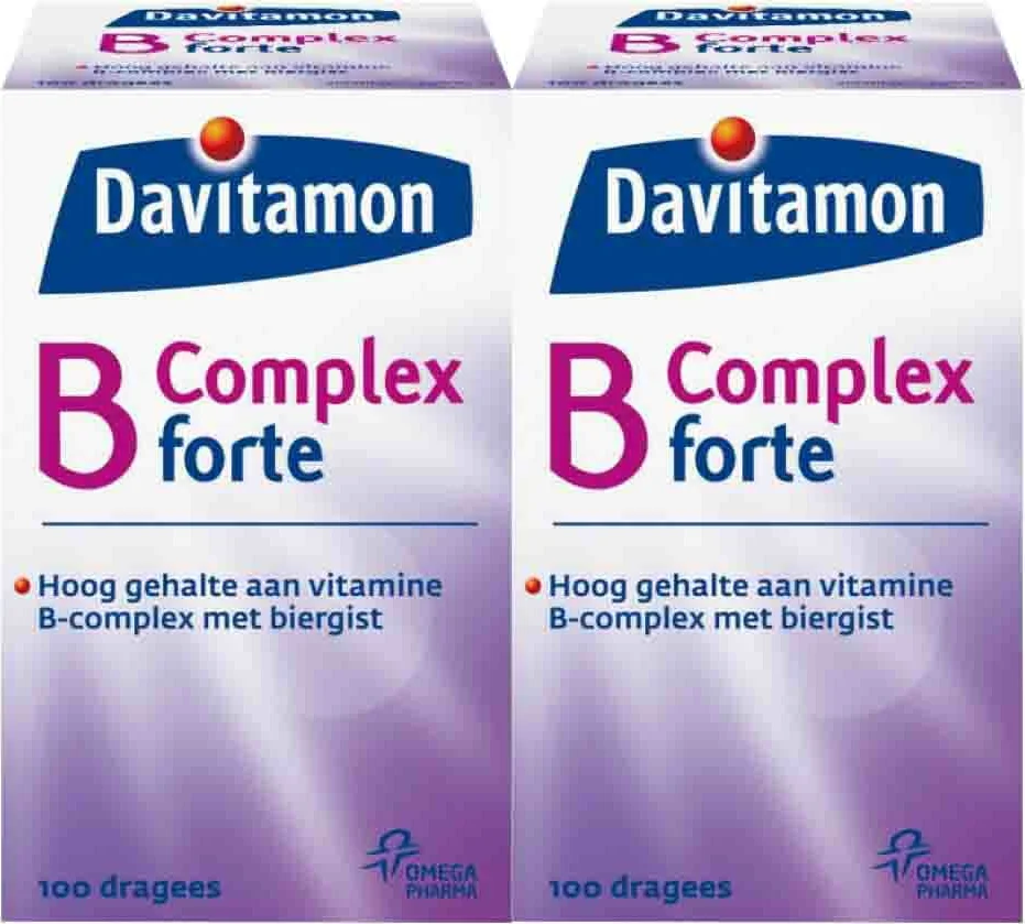 2x Davitamon B Complex Forte 100 stuks