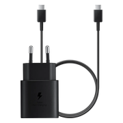 Samsung Super Fast Charging Oplader 25W + Usb C Kabel 1m Kunststof Zwart